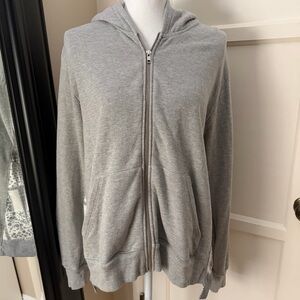 Clu Too Gray Women's Hoodie With Paisley Back Detail